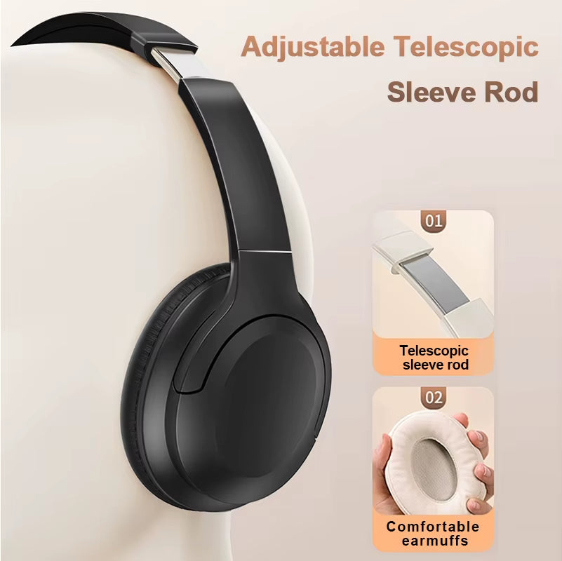 ANC Noise Canceling Headphones A1 Wireless Bluetooth Headphones BT5.3 400Mah Over-Ear Foldable for Sports Work Games